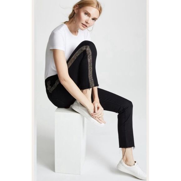 Mother the rascal ankle fray jeans guilty treasures - Picture 1 of 9
